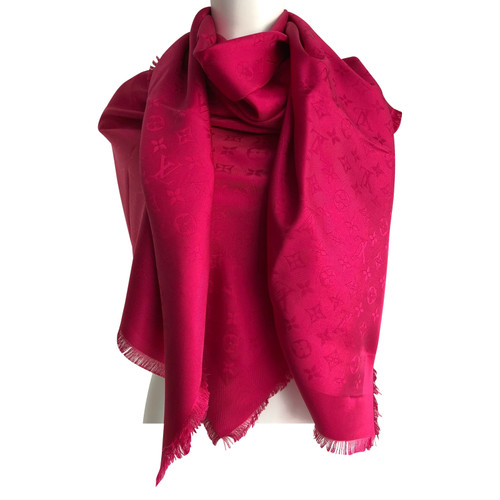 LOUIS VUITTON Women's Schal/Tuch aus Seide in Fuchsia