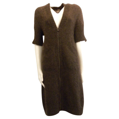 Hermès Knitted coat in brown