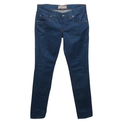 John Galliano Jeans in Cotone in Blu