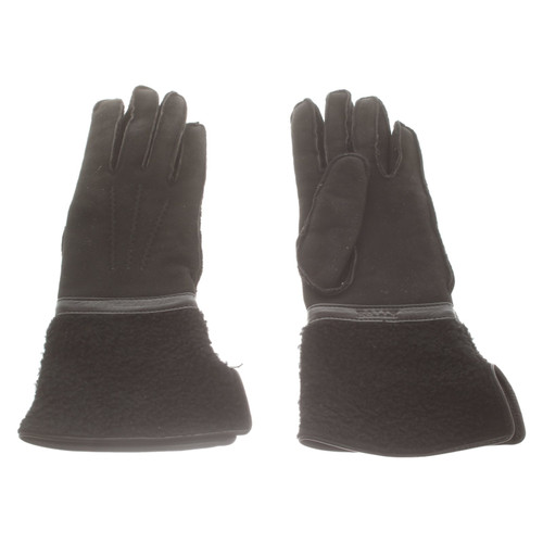 Bally Handschuhe aus Leder in Schwarz