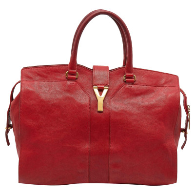 Yves Saint Laurent Cabas Chyc in Pelle in Rosso