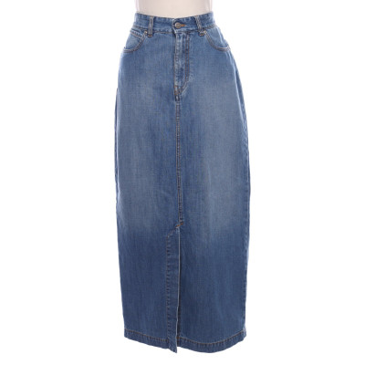 Victoria Beckham Skirt Cotton in Blue