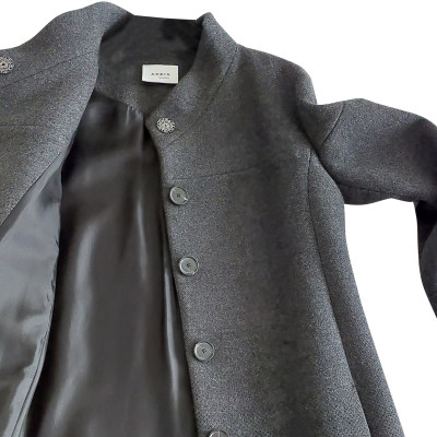 Akris Punto Jacke/Mantel aus Wolle in Grau