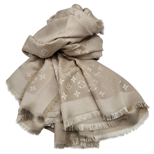 LOUIS VUITTON Women's Schal/Tuch aus Seide in Beige