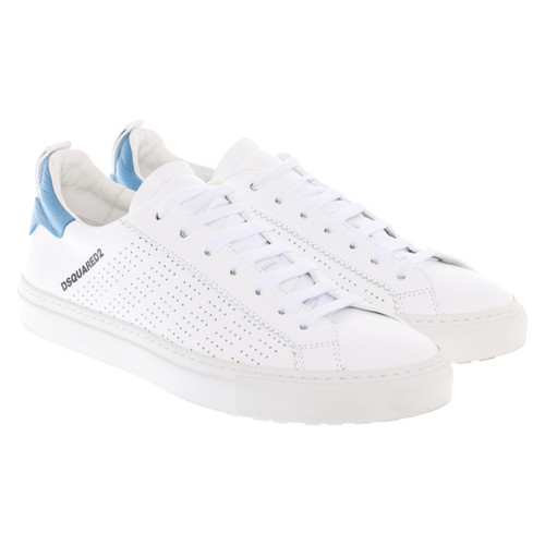DSQUARED2 Donna Sneaker in Pelle in Bianco Taglia: EU 41