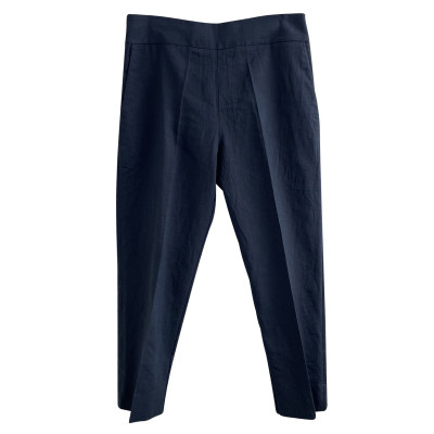 D. Exterior Trousers Linen in Blue