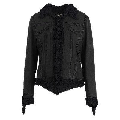 Jean Paul Gaultier Jacket/Coat Linen in Black