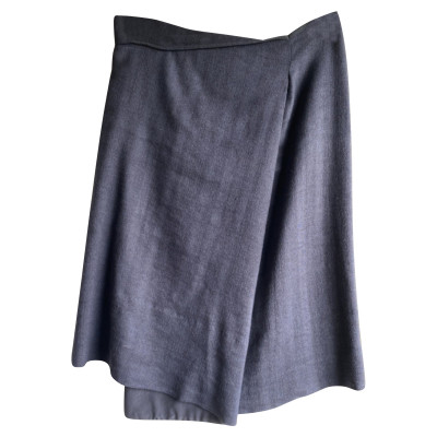 Dries Van Noten Skirt Wool in Blue