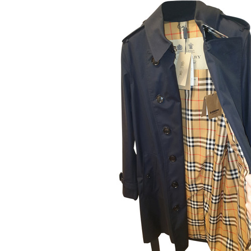 BURBERRY Damen Jacke/Mantel aus Baumwolle in Blau