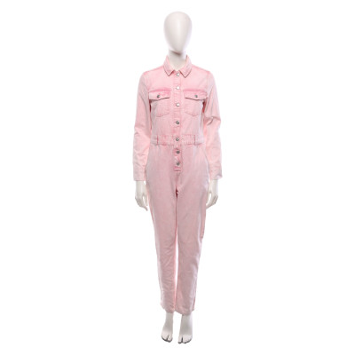 Topshop Jumpsuit aus Baumwolle in Rosa / Pink