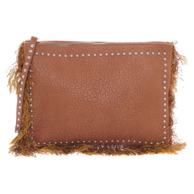 Nanni Milano Clutch Bag Leather in Brown