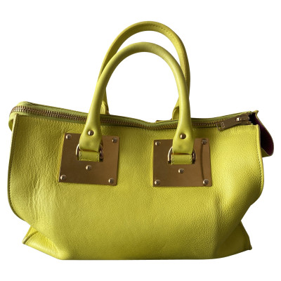 Sophie Hulme Shoulder bag Leather in Yellow