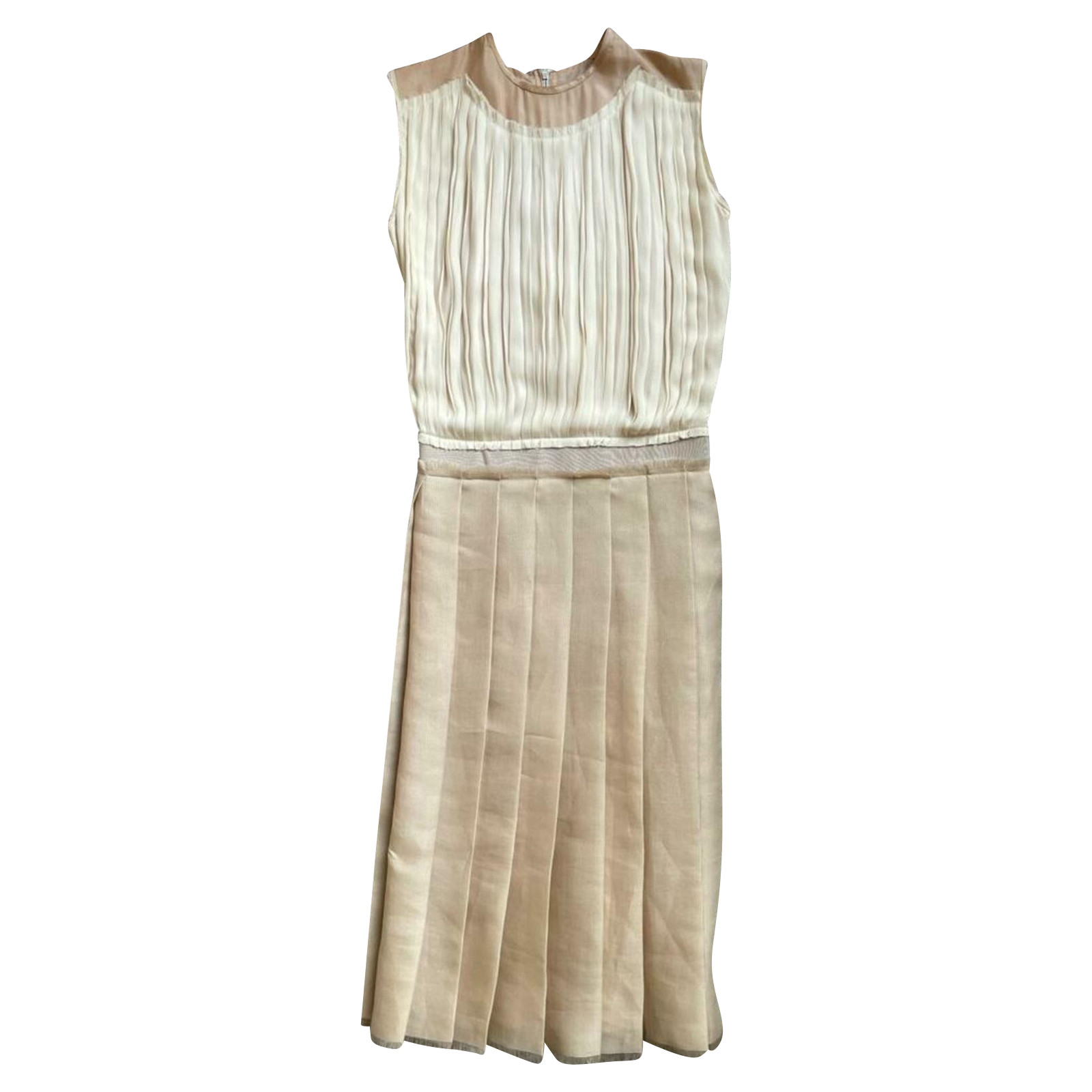 Lanvin Kleid aus Seide in Creme - Second Hand Lanvin Kleid aus Seide in  Creme buy used for 390€ (6086976)