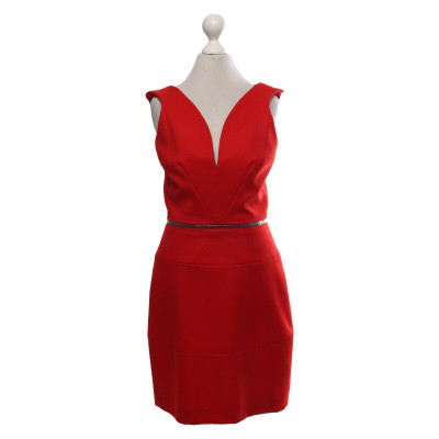 David Koma Kleid aus Wolle in Rot