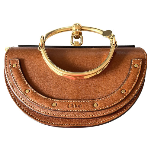 CHLOÉ Women's Nile Minaudiere Leather in Brown