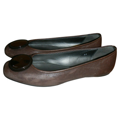 Hogan Slippers/Ballerinas Leather in Brown