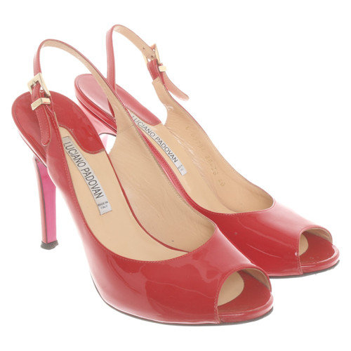 LUCIANO PADOVAN Femme Pumps/Peeptoes aus Lackleder in Rot