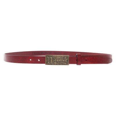 Dsquared2 Belt Leather in Red