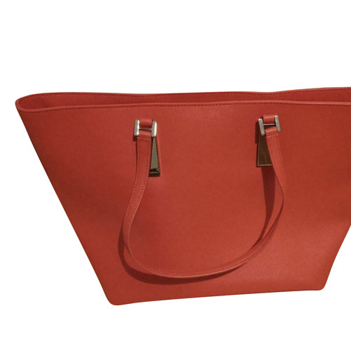 CALVIN KLEIN Damen Handtasche aus Leder in Rot | Second Hand