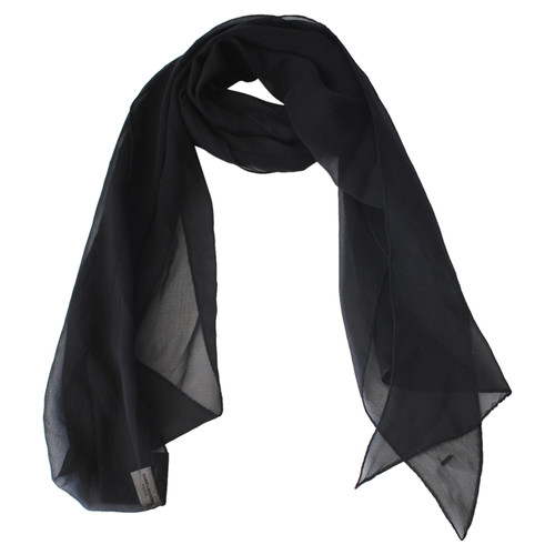 SAINT LAURENT Women's Schal/Tuch aus Seide in Schwarz