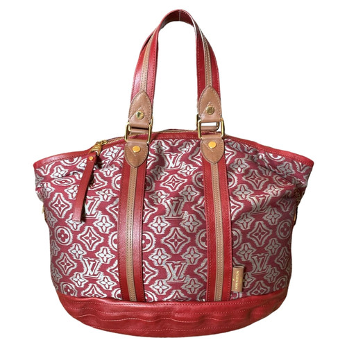 LOUIS VUITTON Damen Aviator Bag aus Canvas in Bordeaux