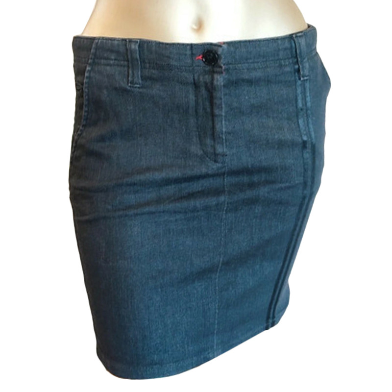 Armani  Armani Jeans Black Denim Skirt on Designer Wardrobe
