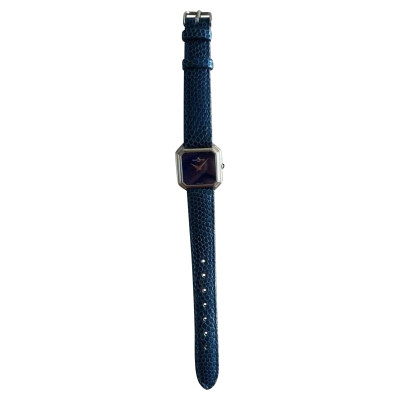 Baume & Mercier Montre-bracelet en Cuir en Bleu