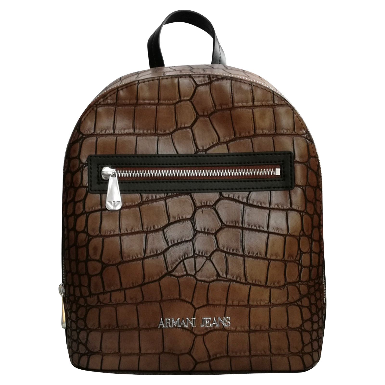 ARMANI JEANS Women's Backpack in crocodile leather look