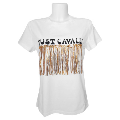 Just Cavalli Top en Coton en Blanc