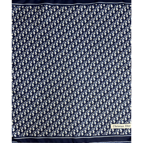 CHRISTIAN DIOR Damen Schal/Tuch aus Seide in Blau