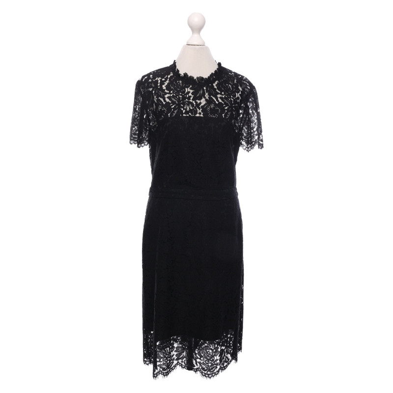 Mode Jurken Wollen jurken Diane von Furstenberg Wollen jurk zwart casual uitstraling 