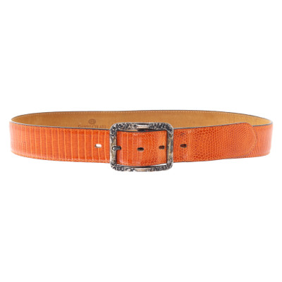 Fausto Colato Belt Leather in Orange