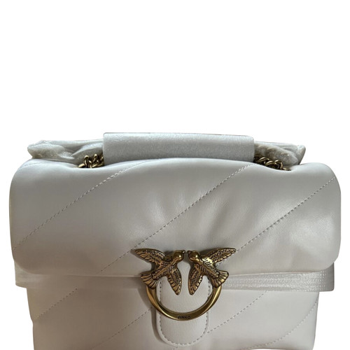 PINKO Damen Handtasche aus Leder in Weiß | Second Hand
