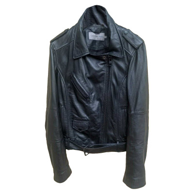 Calvin Klein Jeans Jacket/Coat Leather in Black