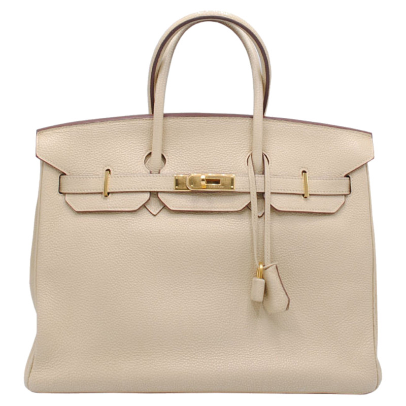 cream hermes birkin bag