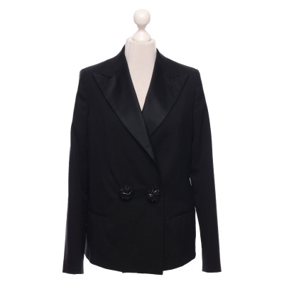 H&M (Designers Collection For H&M) Giacca/Cappotto in Lana in Nero
