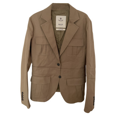 Bally Giacca/Cappotto in Cotone in Beige