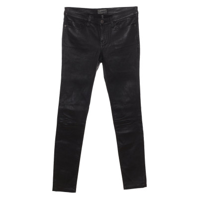 Current Elliott Trousers Leather in Black