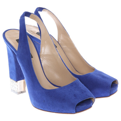 Le Silla  Sandalen aus Leder in Blau