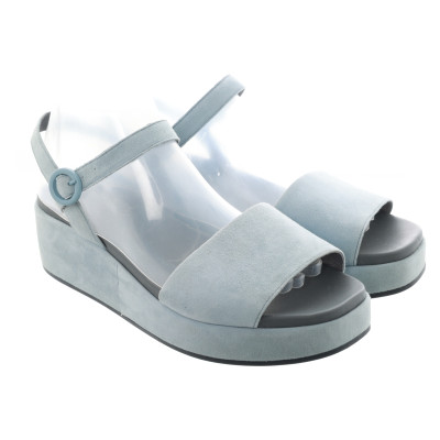 Camper Wedges Leather in Blue