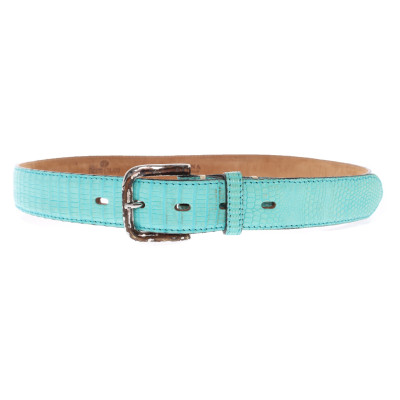 Fausto Colato Belt Leather in Turquoise
