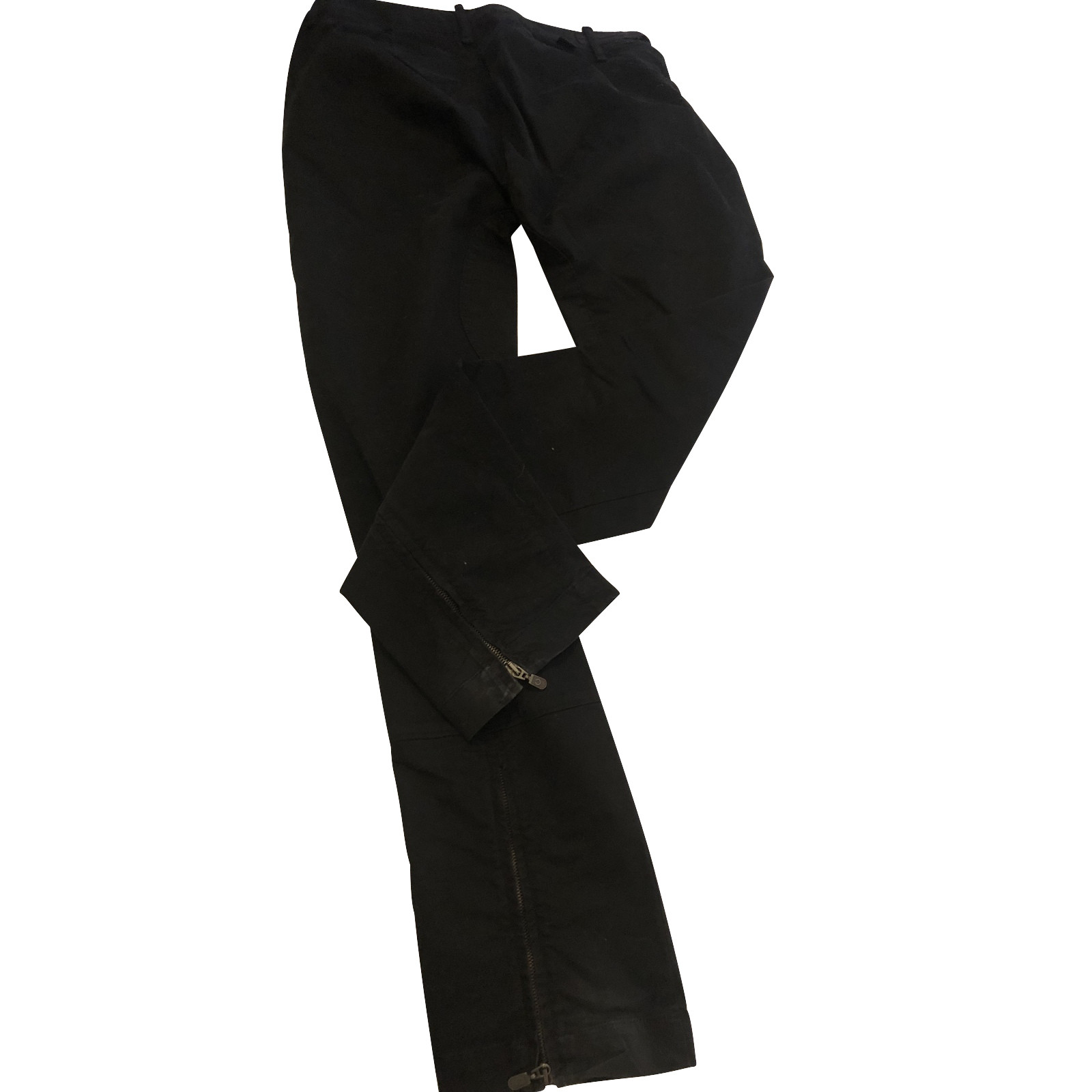 BELSTAFF Damen Hose aus Baumwolle in Schwarz Größe: IT 42