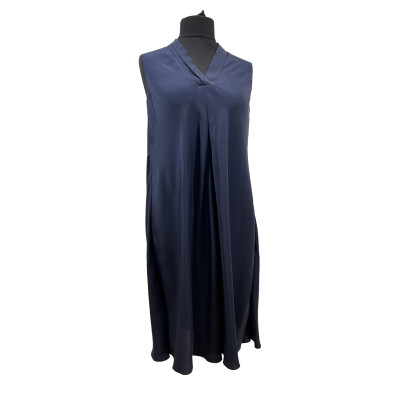 Hermès Vestito in Seta in Blu