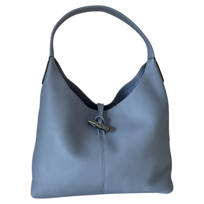 Longchamp Roseau Essential Shoulder Bag Leer in Grijs