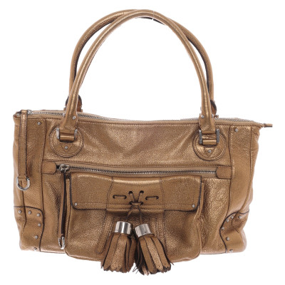 Luella Handbag Leather in Gold