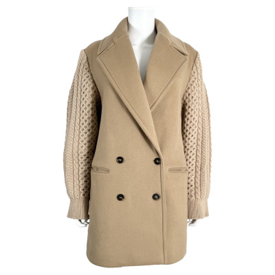 Stella McCartney Jacket/Coat Wool in Beige