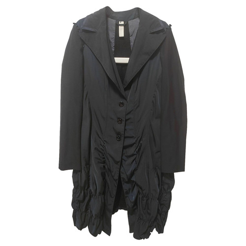 HIGH USE Femme Veste/Manteau en Noir en Taille: FR 44