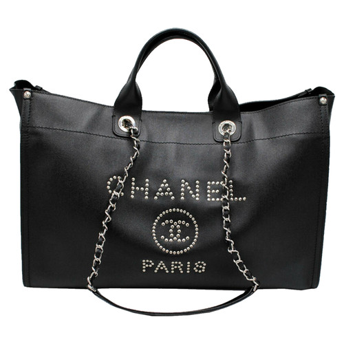 Chanel Deauville en Cuir en Noir