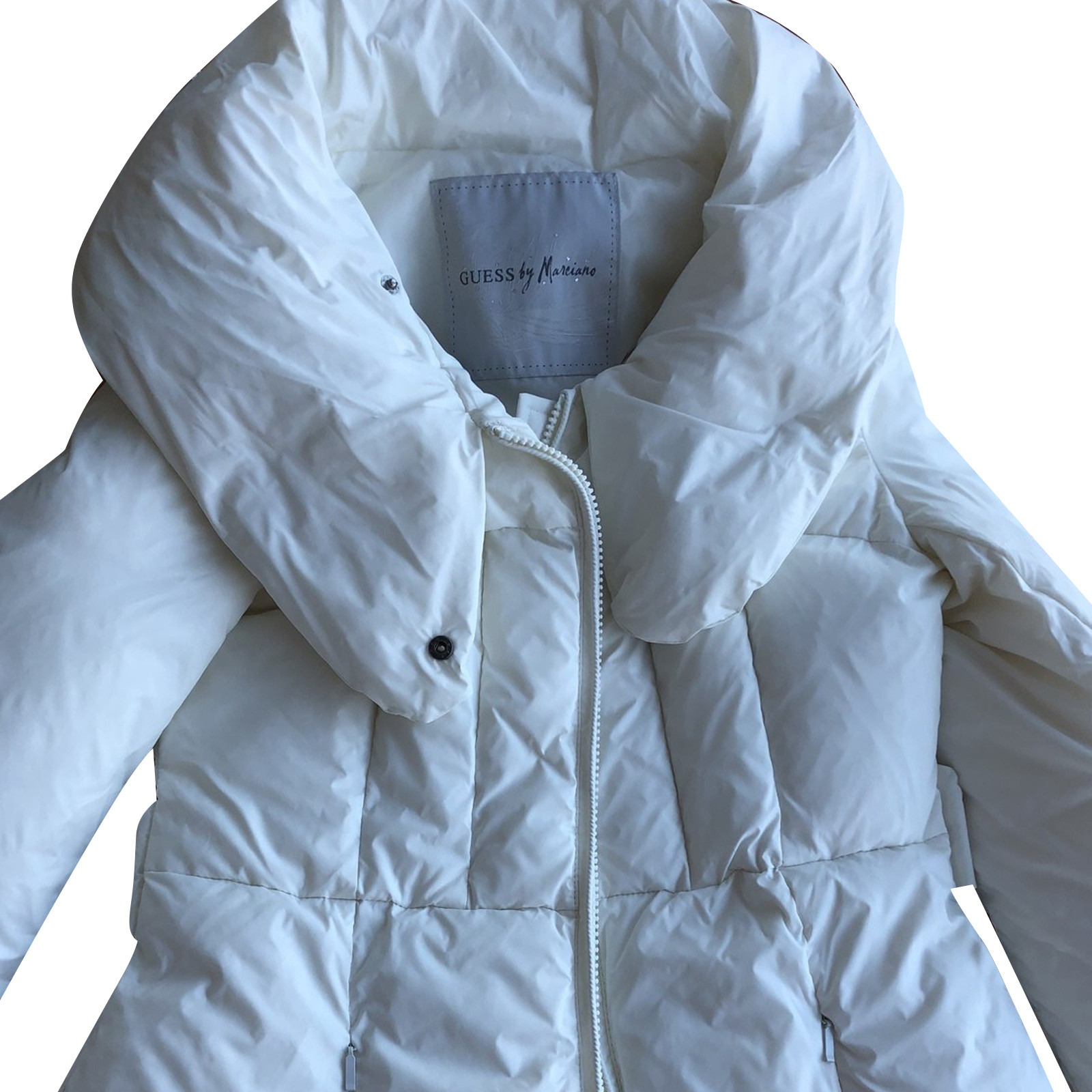 GUESS Damen Jacke/Mantel in Weiß Größe: IT 40 | Second Hand