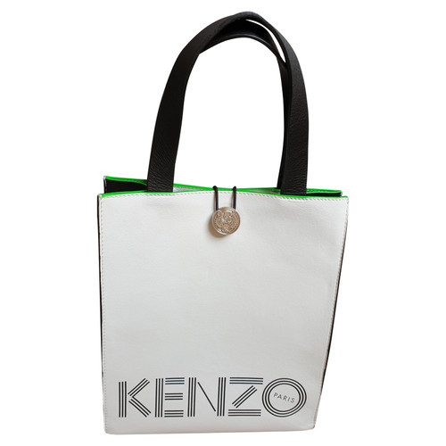 KENZO X H&M Women's Handtasche aus Leder in Weiß